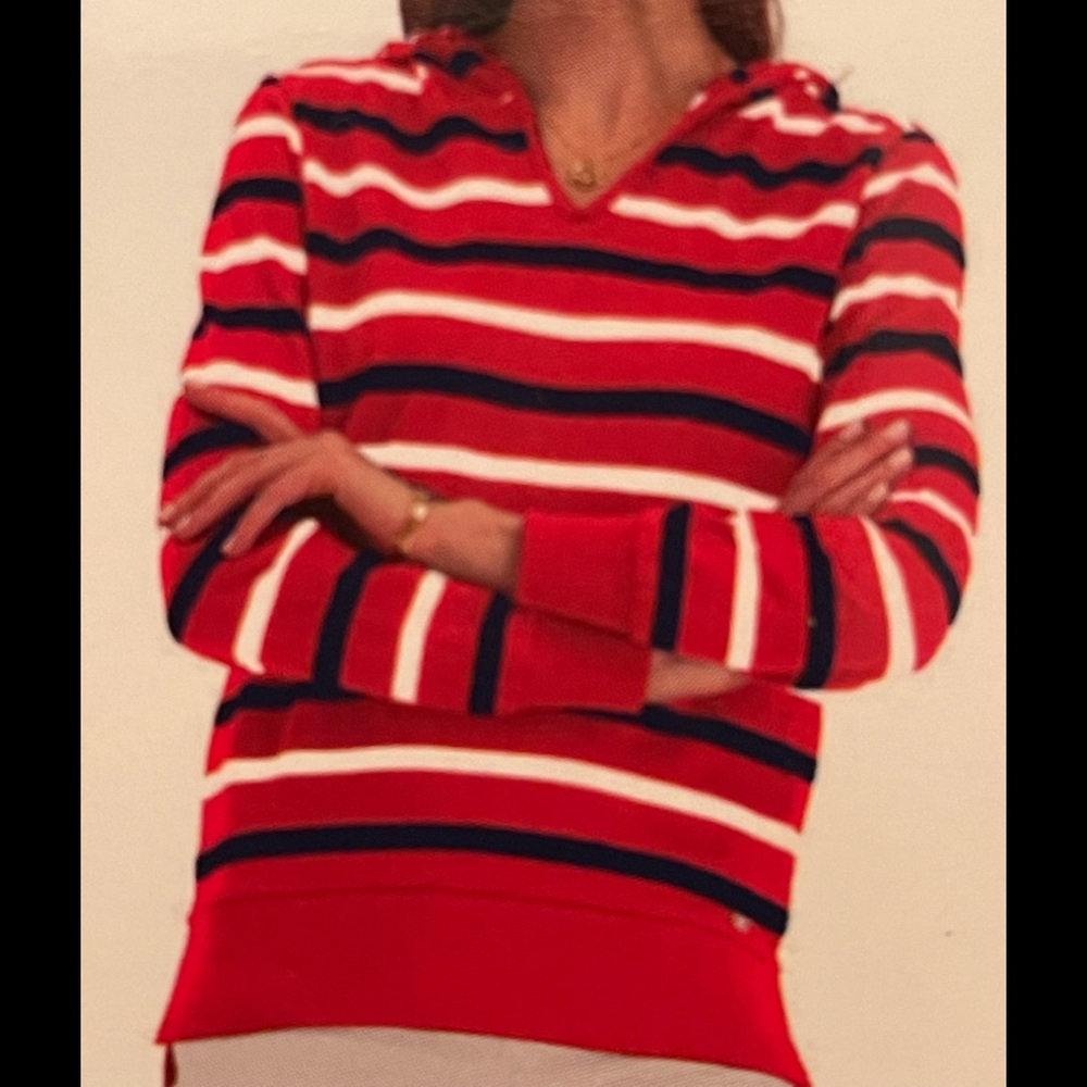 US Polo Assn. STRIPED SWEATSHIRT colors Red Navy Blue white sizes: M L XL XXL